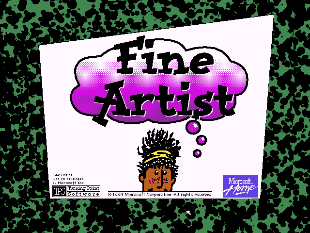 Microsoft Fine Artist 1.1 for Mac - Splash